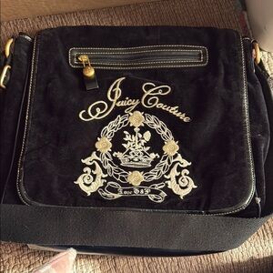 Vintage Y2K Juicy Couture Black Shoulder Bag